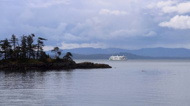 İngiliz Kolombiya adalarının sakin manzarası