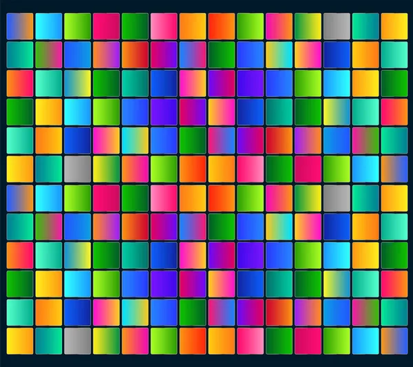 Dégradé Collection Rainbow Swatch Design Set Dégradé Fentes Colorées Des — Image vectorielle