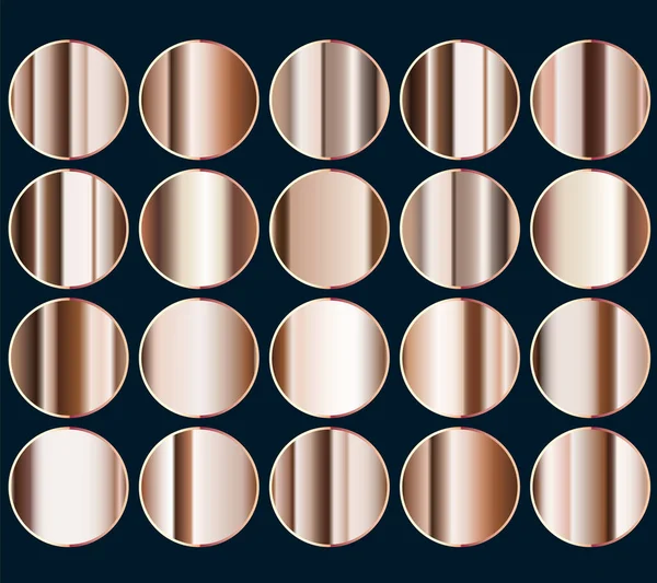 Groupes Dégradés Métalique Collection Couleurs Dégradés Gris Pour Design — Image vectorielle
