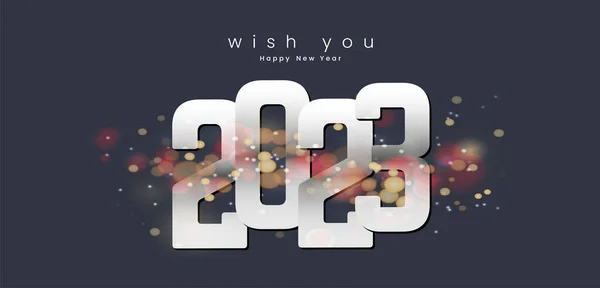 2023 Año Nuevo Ocasión Banners Vector Diseño Feliz Año Nuevo — Vector de stock