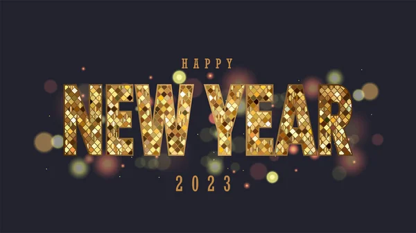 Feliz Año Nuevo 2023 Concepto Diseño Acceso Los Conceptos Banner — Vector de stock