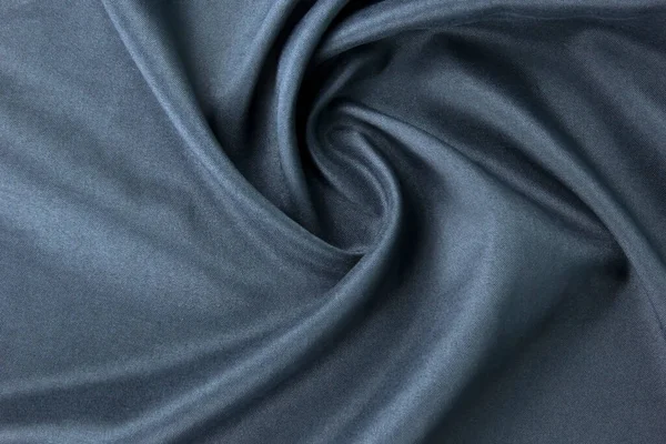 Dark Silk Tyg Blå Blå Sidendraperi Och Klädsel Tyg Mode — Stockfoto