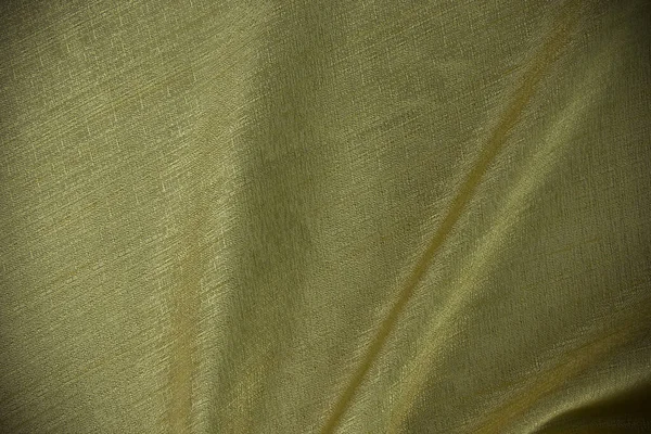 Vacker Gyllene Vågigt Silke Textil Bakgrund Bomull Tyg Tapet Koncept — Stockfoto