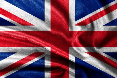 İngiltere 'nin grunge bayrağı sallanan pamuk kavramları