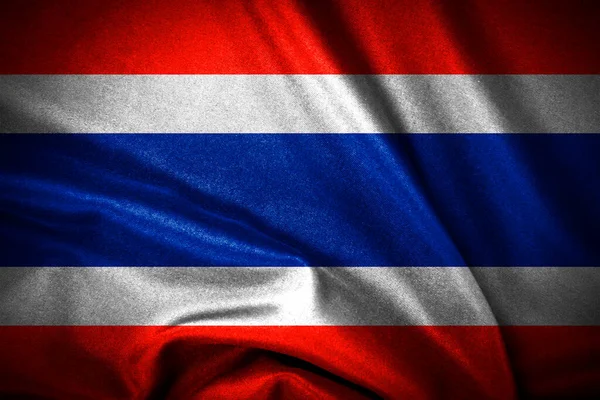 Bawełna Tajlandii Flagi Ciemnym Stylu — Zdjęcie stockowe