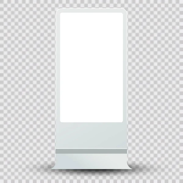 Λευκό Led Mock Realistic Light Box Για Εσωτερική Και Εξωτερική — Διανυσματικό Αρχείο