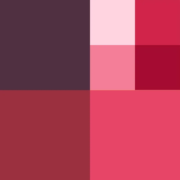 赤とピンクの長方形のピースパターンの図形ベクトルのテンプレートの背景デザイン カラフルな図形ジグソーパズルの背景 抽象的なベクトルの孤立した作品 — ストックベクタ