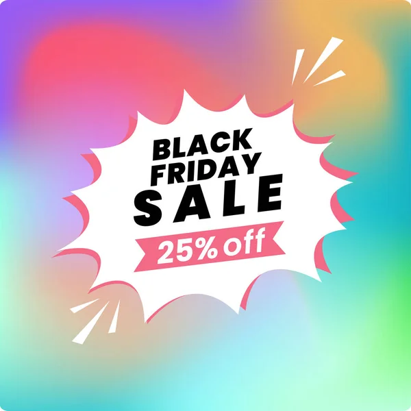 stock vector a black friday sale 25 percent off banner design, with discount offer details vector illustration