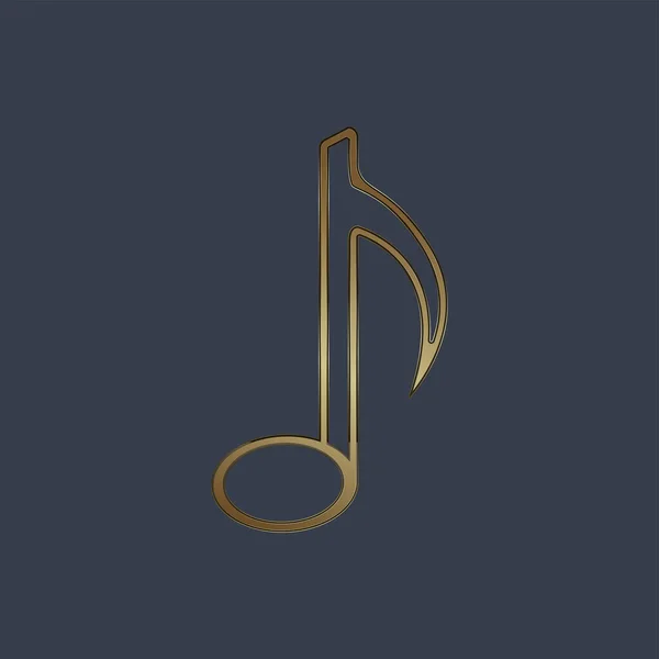 Luxury Music Symbol Icon Vector Musical Elements Design Vector Illustration — Διανυσματικό Αρχείο