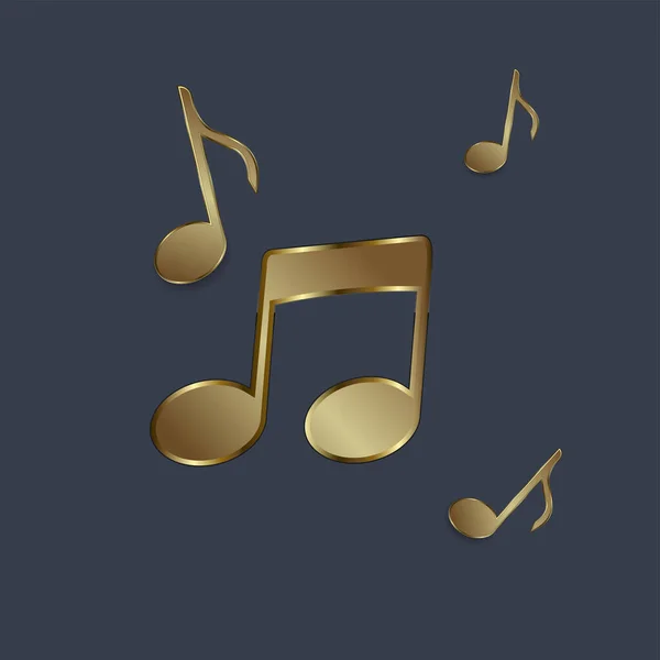 Значок Розкішної Музики Центрі Кола Символ Елемент Концепції Розваги Векторний — стоковий вектор