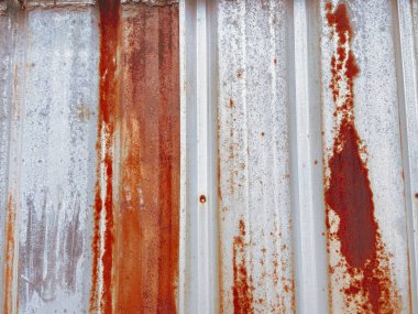 Paslı demir desen arka planı. Klasik Pas metali ve kir kırmızı ve sarı dokuyu ve Rusty metal arka planı kaplar. Vektör dokusu