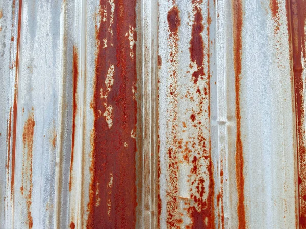 生锈的铁质背景 经典的锈蚀金属和泥土覆盖红色和金黄色纹理和锈蚀金属背景 矢量纹理 — 图库照片
