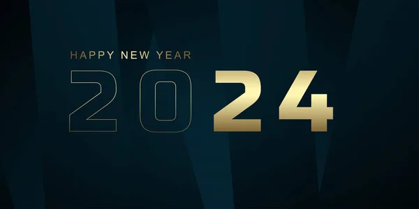 2024 Number Premium New Year Celebration Concept Premium Vector Stoke — Stock Vector