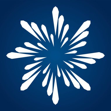 Bir Kar Tanesi sembolü, ikon, Noel vektörü tasarımı için logo, illüstrasyon elemanı koleksiyonu