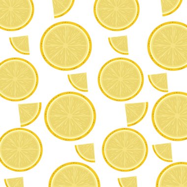 Kusursuz bir el yapımı limon deseni. Citrus meyve arka planı. Meyve suyu kavramlarında kullanılan tekstil için mükemmel.