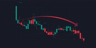 Mali yatırım veya Ekonomik trendler iş fikri için bir borsa grafikleri ve önx ticaret grafiği. Soyut finans arkaplanı