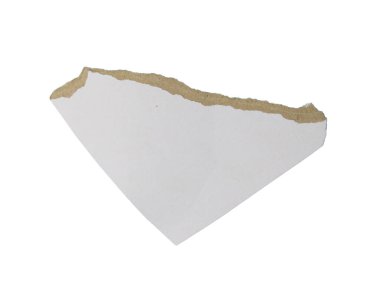 İzole edilmiş arkaplanda kağıt kesiği, reklam afişi tasarımı için kağıt ögesi