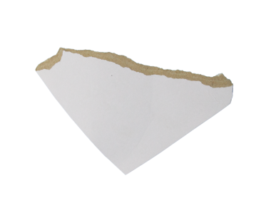 İzole edilmiş arkaplanda kağıt kesiği, reklam afişi tasarımı için kağıt ögesi