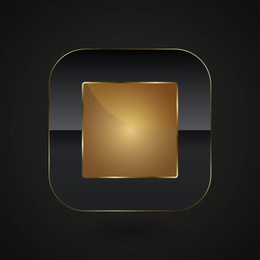 Harita bilgisi ve minimalist bir yaklaşım için dört lüks özel dikdörtgen şekli, cesur ama basit bir estetik tasarım için altın ve siyahın kullanımını vurguluyor