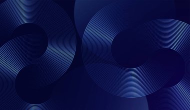 Parlak mavi tonlarda birbirine kenetlenmiş dairesel dalga desenleri içeren fütüristik soyut bir tasarım. Derinlik ve hareketle pürüzsüz bir arkaplan. Gelecekçi bir teknoloji vektörü kavramsallaştırır