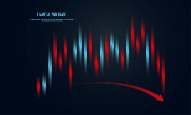 Dünya Eski Piyasa İş Grafik Raporu ve borsa, Forx ve Mali Ticaretin vektör Çizelgesi. Mali yatırım ve Ekonomik eğilimlerle grafik