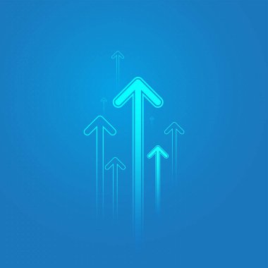 Yumuşak Mavi Soyut Arkaplan İşletme Oku Yatırım Teknolojisini, Finansal Veri Grafiği Stratejisi ve vektörüyle Ticaretin Başarıya Artırılmasını Gösteriyor