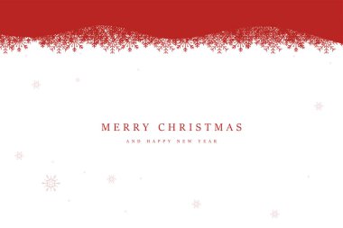 Kırmızı Noel soyut arkaplanı Asılı Kızıl Kar Taneleri izole Arkaplanda Amerika 'nın Noel ve Yeni Yıl kavramlarıyla