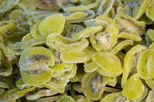 stock image A lot of green candied kiwi close up