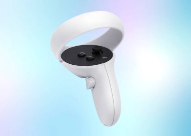 VR Aygıt Denetleyicisi çok renkli bir arkaplanda izole edildi