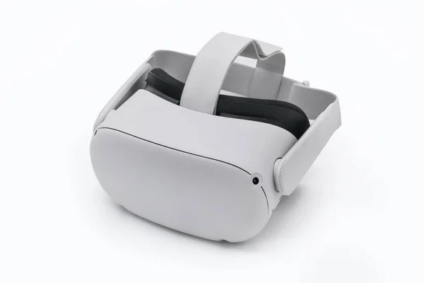 Auriculares Realidad Virtual Aislados Sobre Fondo Blanco —  Fotos de Stock