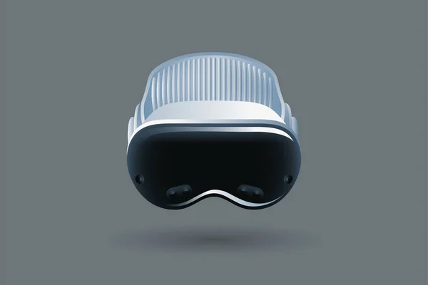 Leri Teknoloji Ileri Vizyon Gözlük Sanal Gerçeklik Cihazı 360 Modern — Stok Vektör