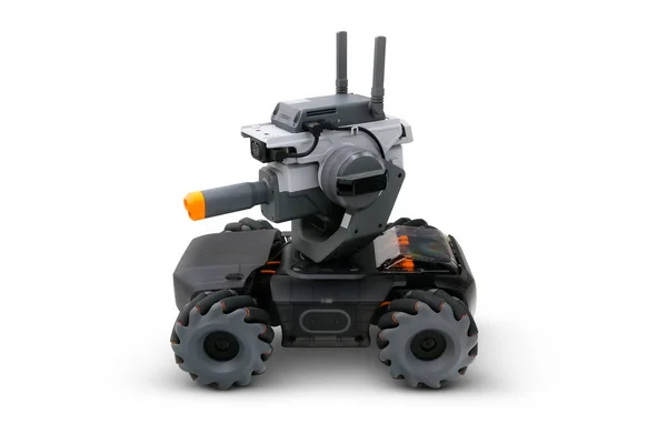 Robomaster Ультрасовременный Образовательный Робот Одинокий Белом Фоне — стоковое фото