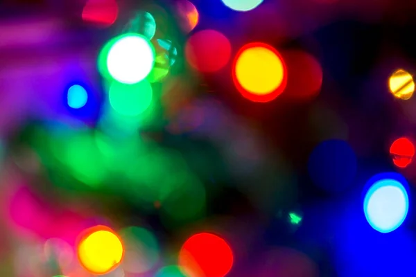Latar Belakang Abstrak Natal Yang Kabur Lampu Berwarna Warni Citra Stok Gambar
