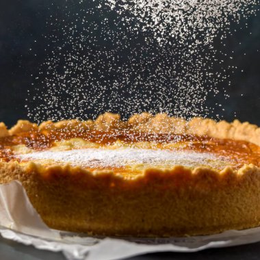 Taze elmalı ev yapımı elmalı turta. Ev yapımı konsept