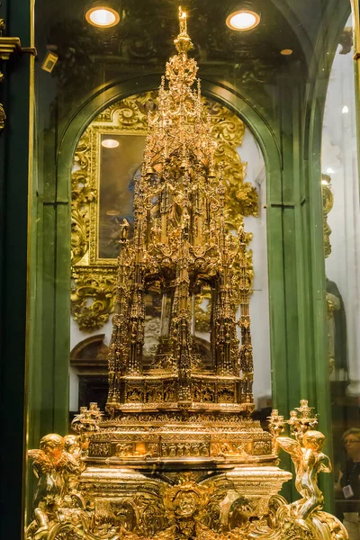 Cordoba Spain May 2017 Monstrance Treasury Cathedral Mesquita — 스톡 사진