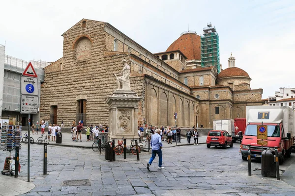 Florencia Italia Septiembre 2018 Esta Antigua Basílica San Lorenzo Iglesia — Foto de Stock