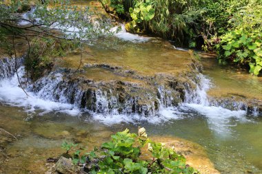 Bu nehirdeki bir akarsuyun bir parçası..