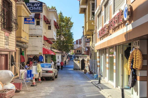 Istanbul Turquia Setembro 2017 Esta Uma Das Ruas Residenciais Antigo — Fotografia de Stock