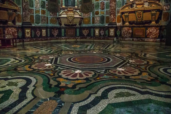 Florença Itália Setembro 2018 Este Interior Capela Dos Príncipes Com — Fotografia de Stock