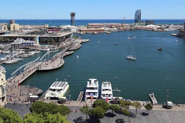 Barcelona Spain May 2017 Water Area Historical Old Port Rebuilt Images De Stock Libres De Droits
