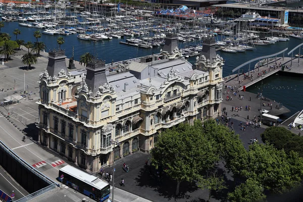 Barcelona Espanha Maio 2017 Construção Antigo Escritório Porto Antigo Uma Imagens Royalty-Free
