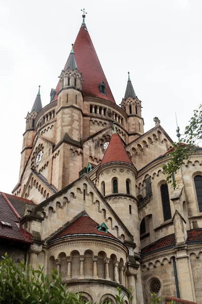 Вена Австрия Мая 2019 Года Центральная Башня Церкви Святого Франциска — стоковое фото