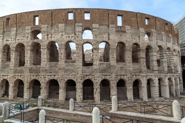 Roma Itália Marte 2023 Este Fragmento Das Paredes Antigo Coliseu — Fotografia de Stock