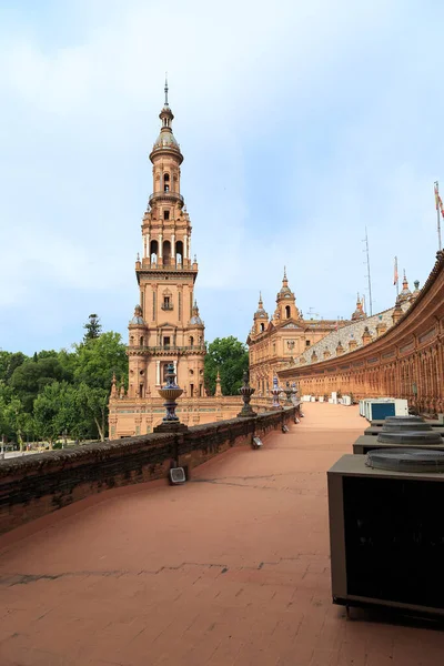 Seville Spain Mayıs 2017 Spanya Meydanı Nda Bir Kuleye Sahip — Stok fotoğraf