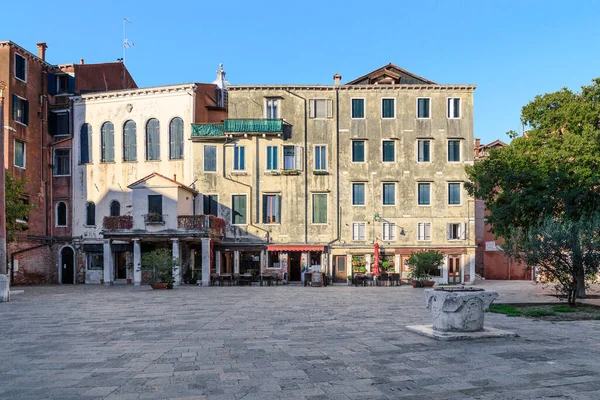Venice Italy September 2018 Central Square Former Jewish Ghetto Ghetto — Stock Photo, Image