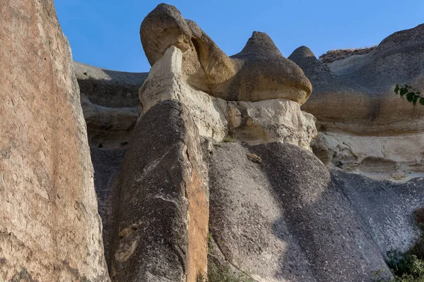Egy Közeli Kép Fantasztikus Sziklák Cappadocia — Stock Fotó