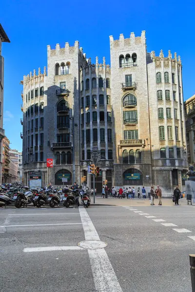Barcelone Espagne Mai 2017 Est Une Des Maisons Art Nouveau — Photo