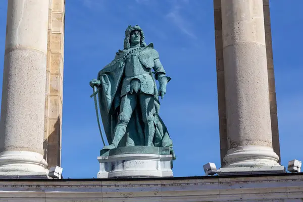 Budapest Ungarn März 2023 Dies Ist Eine Bronzestatue Des Hundarischen — Stockfoto