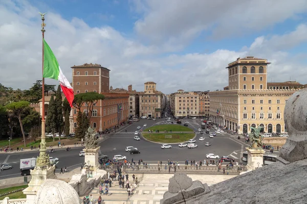 Rome Talya Marth 2023 Venedik Meydanı Nın Vittoriano Anıtı Nın — Stok fotoğraf