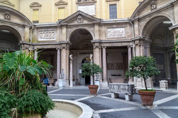 Rome Vatican Marth 2023 Octagonal Courtyard Masterpieces Ancient Art Vatican — Stock Photo, Image